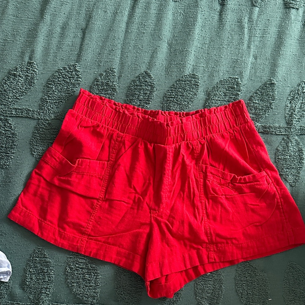 A New Day red linen shorts large